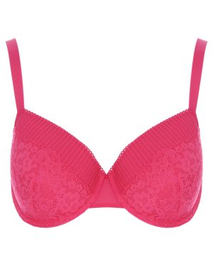 Dorina Womens DD+ Pink Lightly Padded Demi Muriel Bra