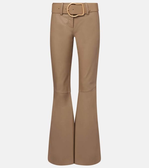 Dorothee Schumacher Sleek Statement III flared leather pants