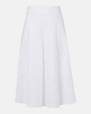 Dorothee Schumacher Summer Blossom broderie anglaise midi skirt