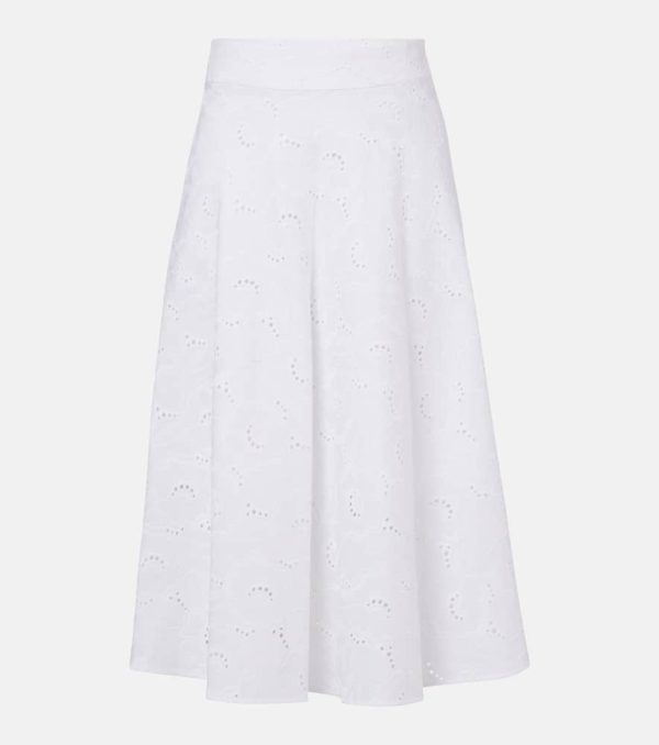 Dorothee Schumacher Summer Blossom broderie anglaise midi skirt