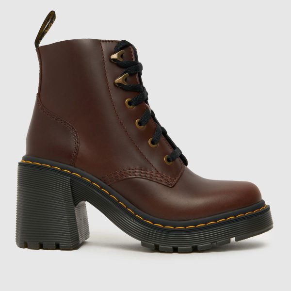 Dr. Martens Jesy Heeled Boots in Dark Brown