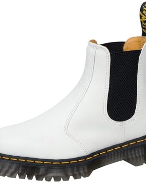 Dr. Martens Unisex 2976 Bex Chelsea Boots White Smooth 6 US Women/5