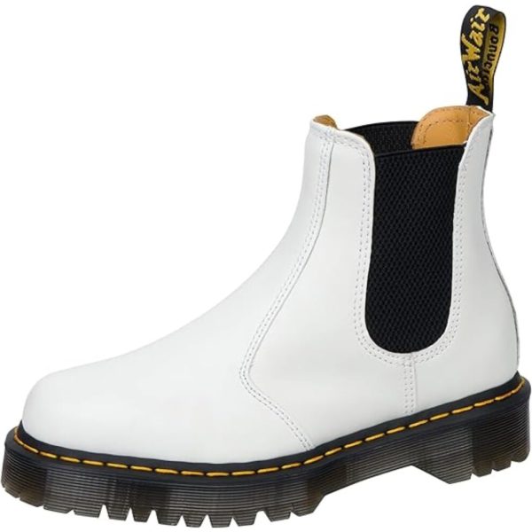 Dr. Martens Unisex 2976 Bex Chelsea Boots White Smooth 6 US Women/5