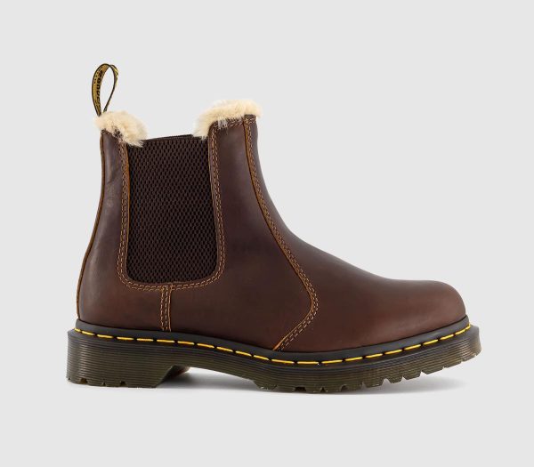 Dr. Martens Womens 2976 Leonore Boots Butterscotch Orleans Brown, 3