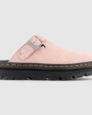 Dr. Martens Womens Zebzag Mules Powder Pink, 7