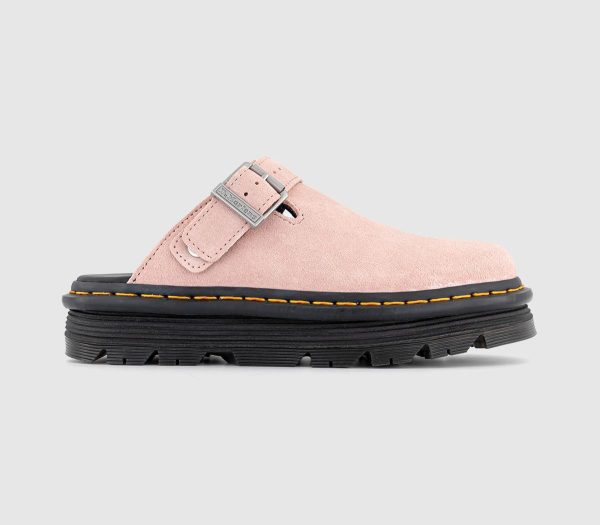 Dr. Martens Womens Zebzag Mules Powder Pink, 7