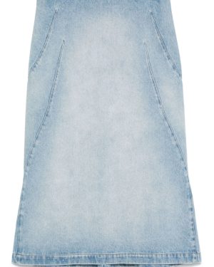 Dries Van Noten Denim Midi Skirt