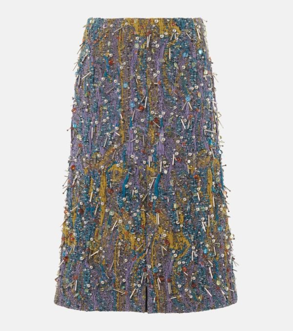 Dries Van Noten Embellished pencil skirt