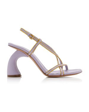 Dries Van Noten - Leather Sandals - Purple - IT 38.5 - Moda Operandi