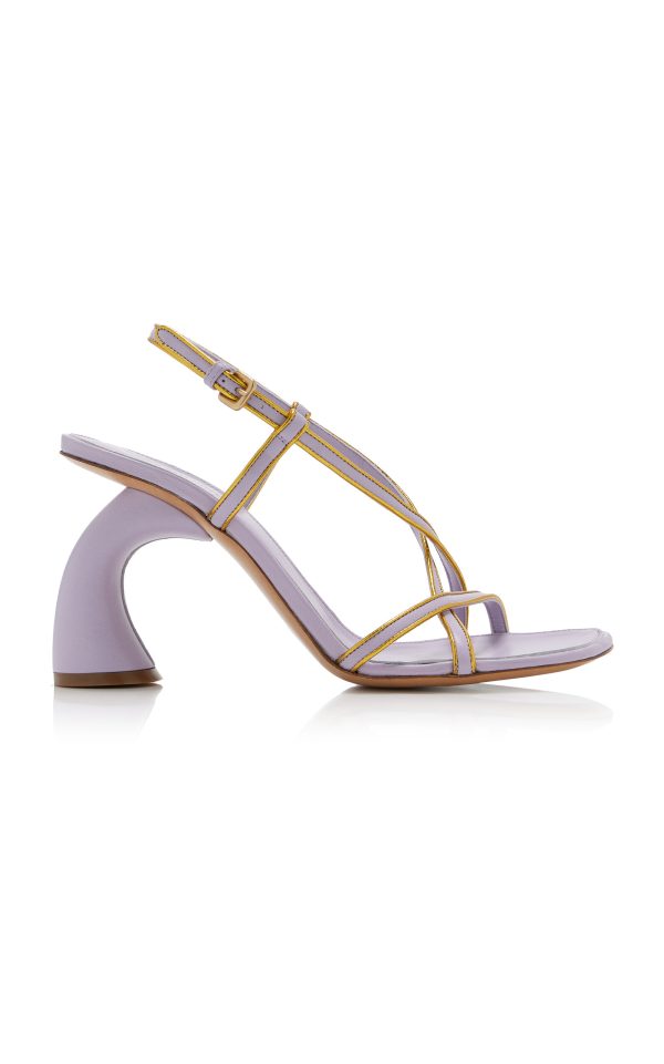 Dries Van Noten - Leather Sandals - Purple - IT 38.5 - Moda Operandi