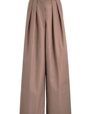 Dries Van Noten Pamplona Wide-leg Cotton Trousers - Taupe - 38 (UK10 / S)
