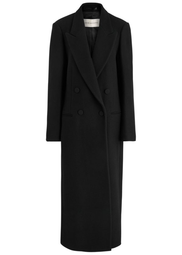 Dries Van Noten Rinko Double-breasted Wool-blend Coat - Black - S (UK8-10 / S)