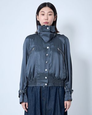 Dries Van Noten Satin Bomber Jacket - Woman Jackets Black L