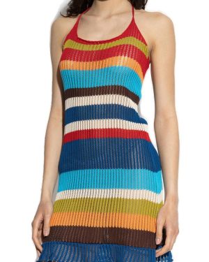 Dsquared2 Summer Lovers Striped Knitted Dress