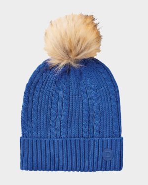 Dublin Women's Cable Knit Beanie, Blue