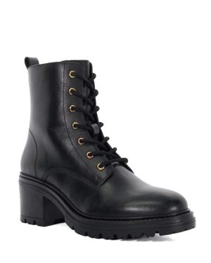 Dune London Plotted Heeled Ankle Boots - Black