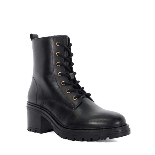 Dune London Plotted Heeled Ankle Boots - Black