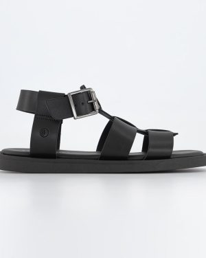 Earthaddict Womens Starfish Chunky Fisherman Sandals Black, 4