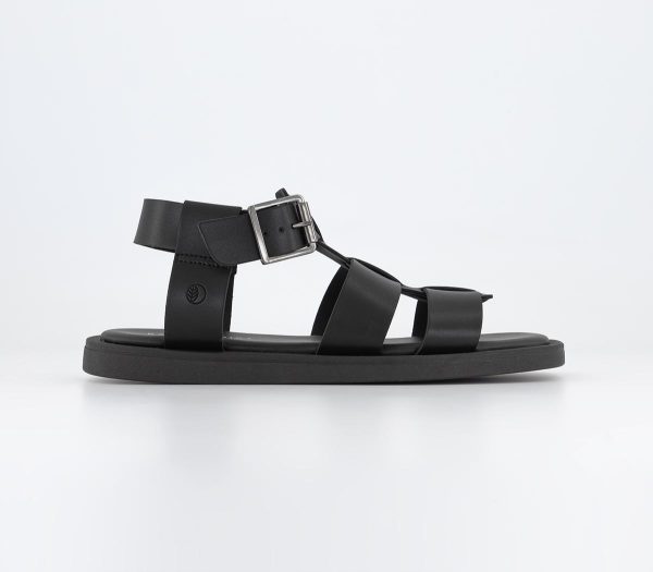 Earthaddict Womens Starfish Chunky Fisherman Sandals Black, 4