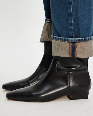 Easy Does It Vegan Ankle Boots by Free People in Black, Size: US 7.5