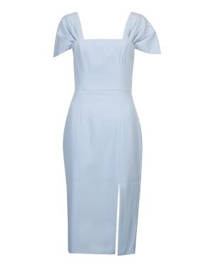 Echo Crepe Off Shoulder Dress