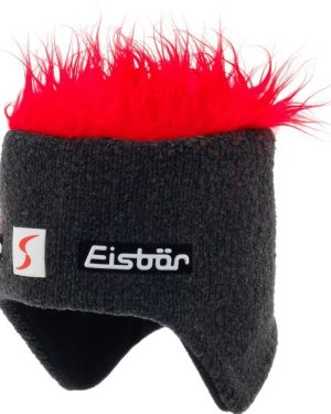 Eisbär Cocker Skipool Graphite/Red UNI Beanie