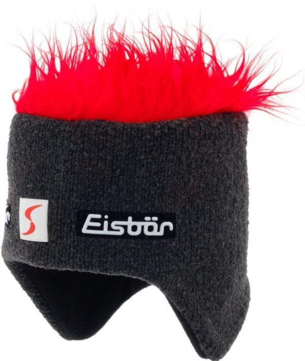 Eisbär Cocker Skipool Graphite/Red UNI Beanie
