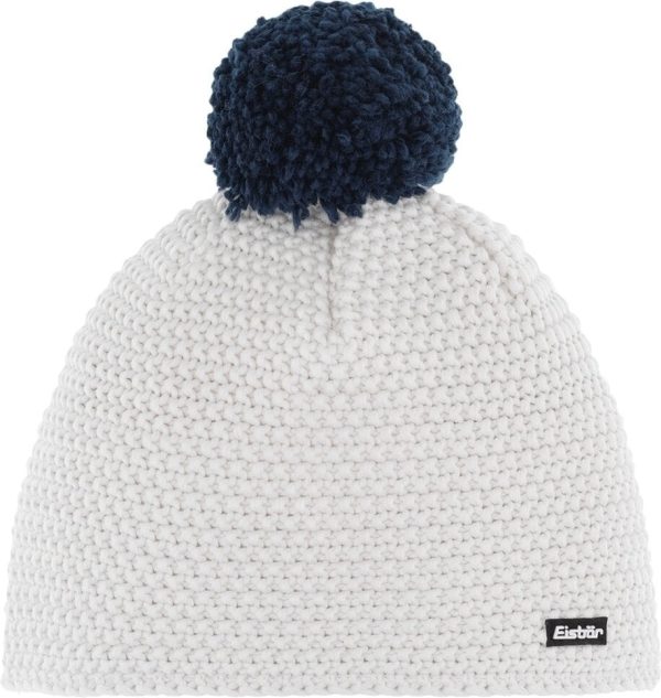 Eisbär Jamie Pompon Beanie White/Dark Cobalt UNI Ski Beanie