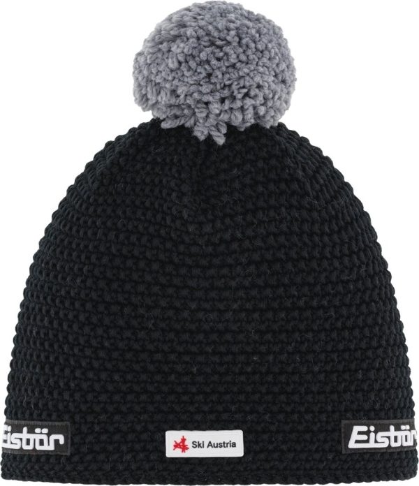 Eisbär Jamie Pompon SKA Beanie Black/Grey UNI Beanie