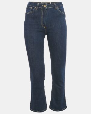 Elisabetta Franchi Blue Denim Flared Jeans S Waist 26"
