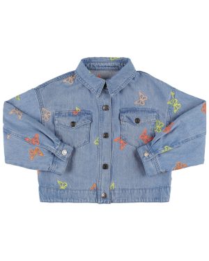 Embroidered Cotton Denim Jacket