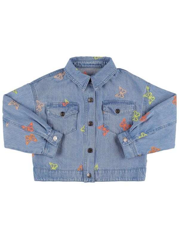 Embroidered Cotton Denim Jacket