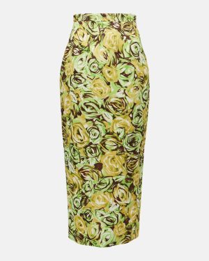 Emilia Wickstead Lorelei floral twill pencil skirt