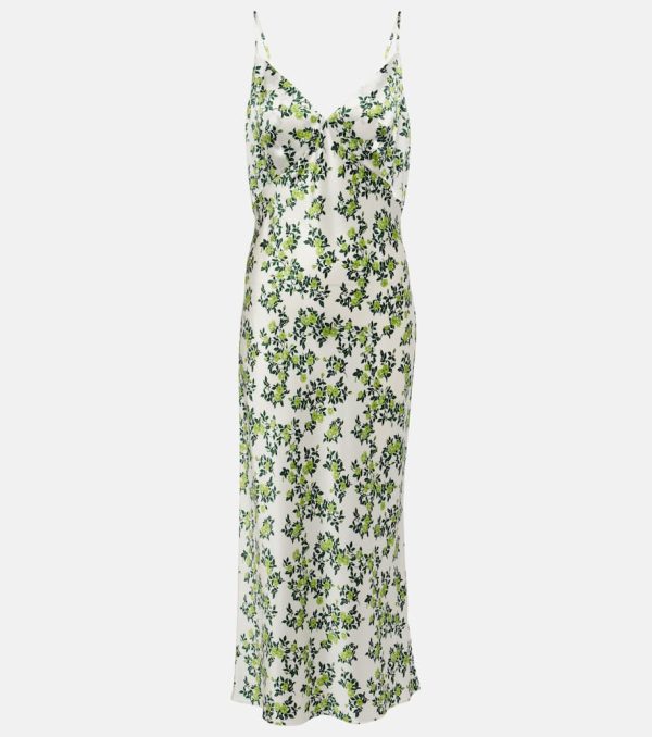 Emilia Wickstead Trinny floral silk satin slip dress