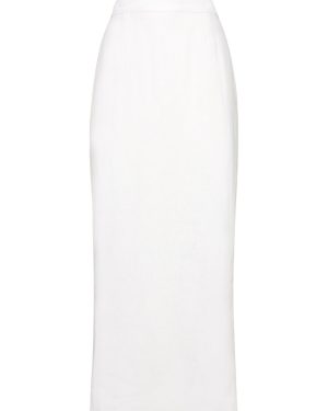 Emma Linen Midi Pencil Skirt