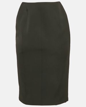 Emporio Armani Black Crepe Pencil Skirt S