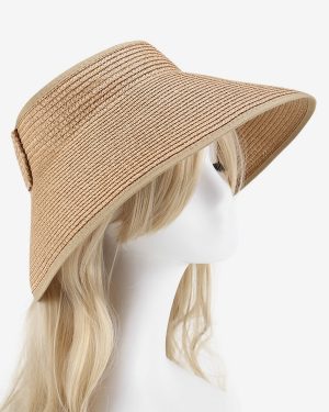 Empty Top Beach Straw Hat Summer Sun Protection Foldable Large Brim Sun Hat 2025
