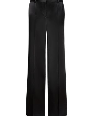 Encore Midrise Satin Flared Pants