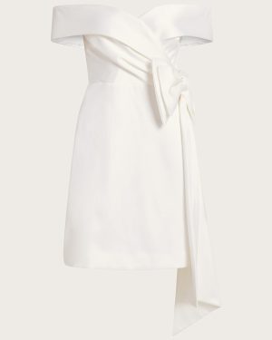 Enrique Off-Shoulder Bridal Dress Ivory