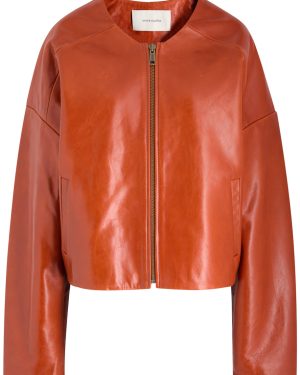 Entire Studios Arced Quilted Leather Jacket - Copper - S (UK8-10 / S)