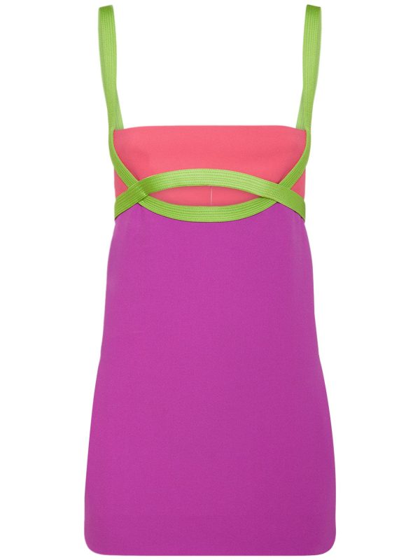 Envers Satin Cut Out Mini Dress