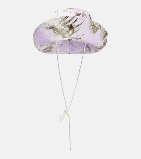 Erdem Floral canvas bucket hat