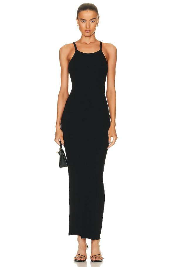 Eterne Tank Maxi Dress in Black - Black. Size XL (also in XS).