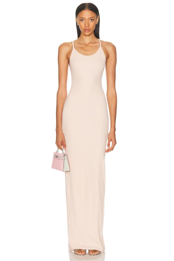Eterne Tank Maxi Dress in Dusty Pink - Blush. Size L (also in M, S, XL, XS).