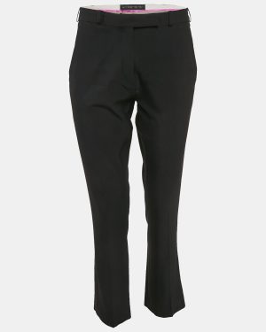 Etro Black Crepe Tailored Trousers S