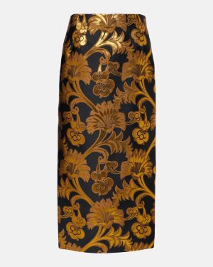 Etro Lame maxi skirt