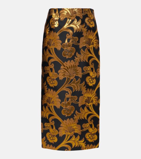 Etro Lame maxi skirt