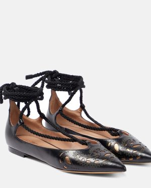Etro Perforated leather ballet flats
