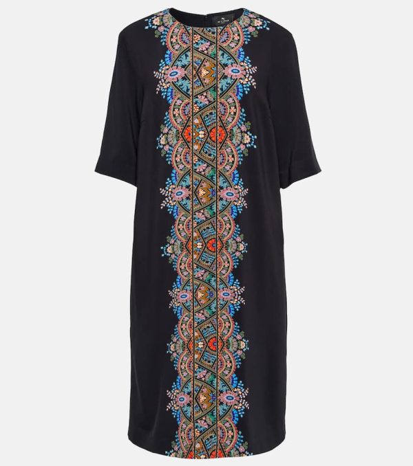 Etro Printed jersey tunic dress