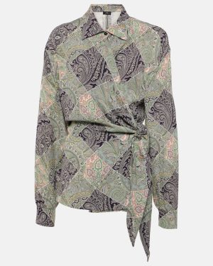 Etro Printed wrap top